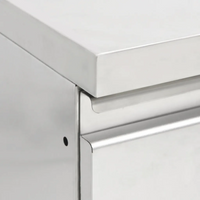 Armário de cozinha comercial com 3 gavetas 50x60x96 cm
