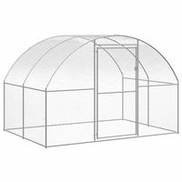 vidaXL Galinheiro de exterior 3x2x2 m aço galvanizado