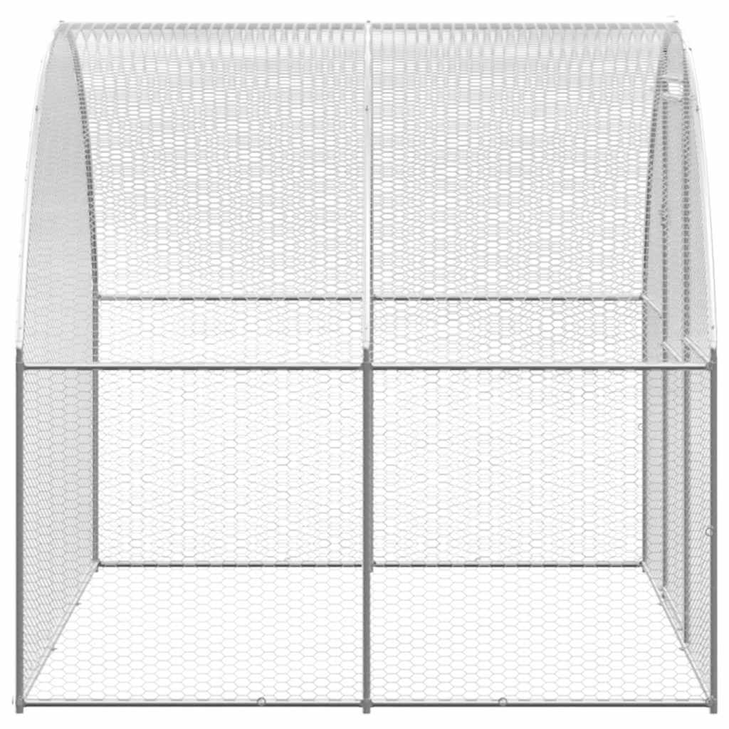 vidaXL Galinheiro de exterior 3x2x2 m aço galvanizado