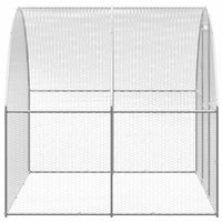 vidaXL Galinheiro de exterior 3x2x2 m aço galvanizado
