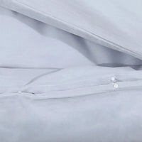 Conjunto de capa de edredão 200x220 cm algodão cinza