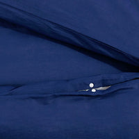 Conjunto capa de edredão 220x240cm algodão  marinho