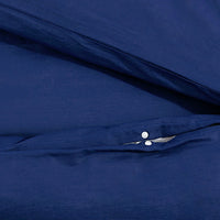 Conjunto capa de edredão 200x200 cm algodão  marinho