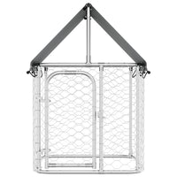 vidaXL Canil de exterior com telhado 100x100x150 cm
