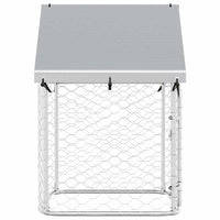 vidaXL Canil de exterior com telhado 100x100x150 cm
