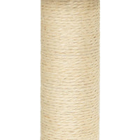 vidaXL Árvore para gatos c/ postes arranhadores sisal 155 cm cor creme