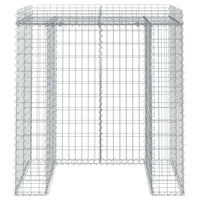 Muro gabião p/ caixote do lixo 110x91x120 cm ferro galvanizado