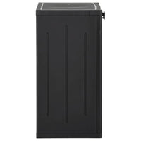 vidaXL Móvel de arrumação para jardim 65x45x88 cm vime PP preto