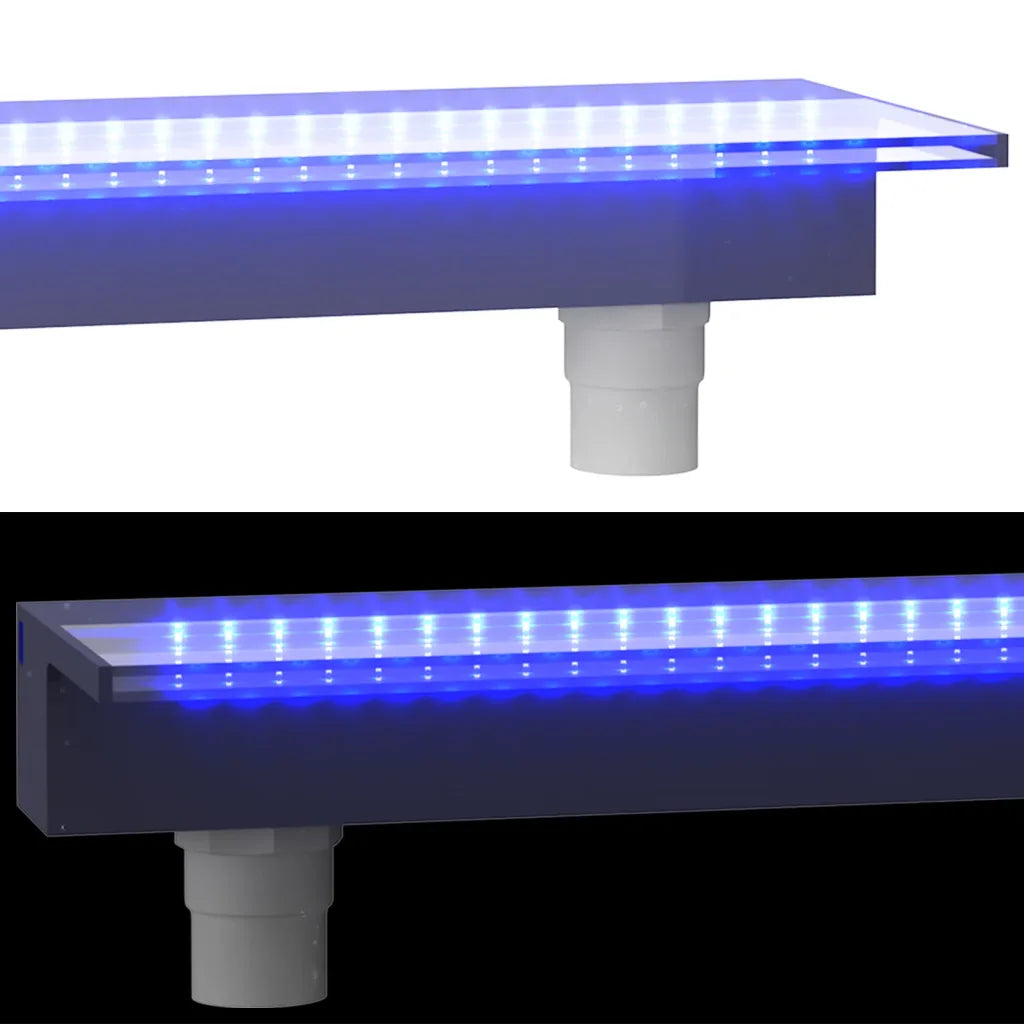 Cascata com luzes LED RGB 90 cm acrílico