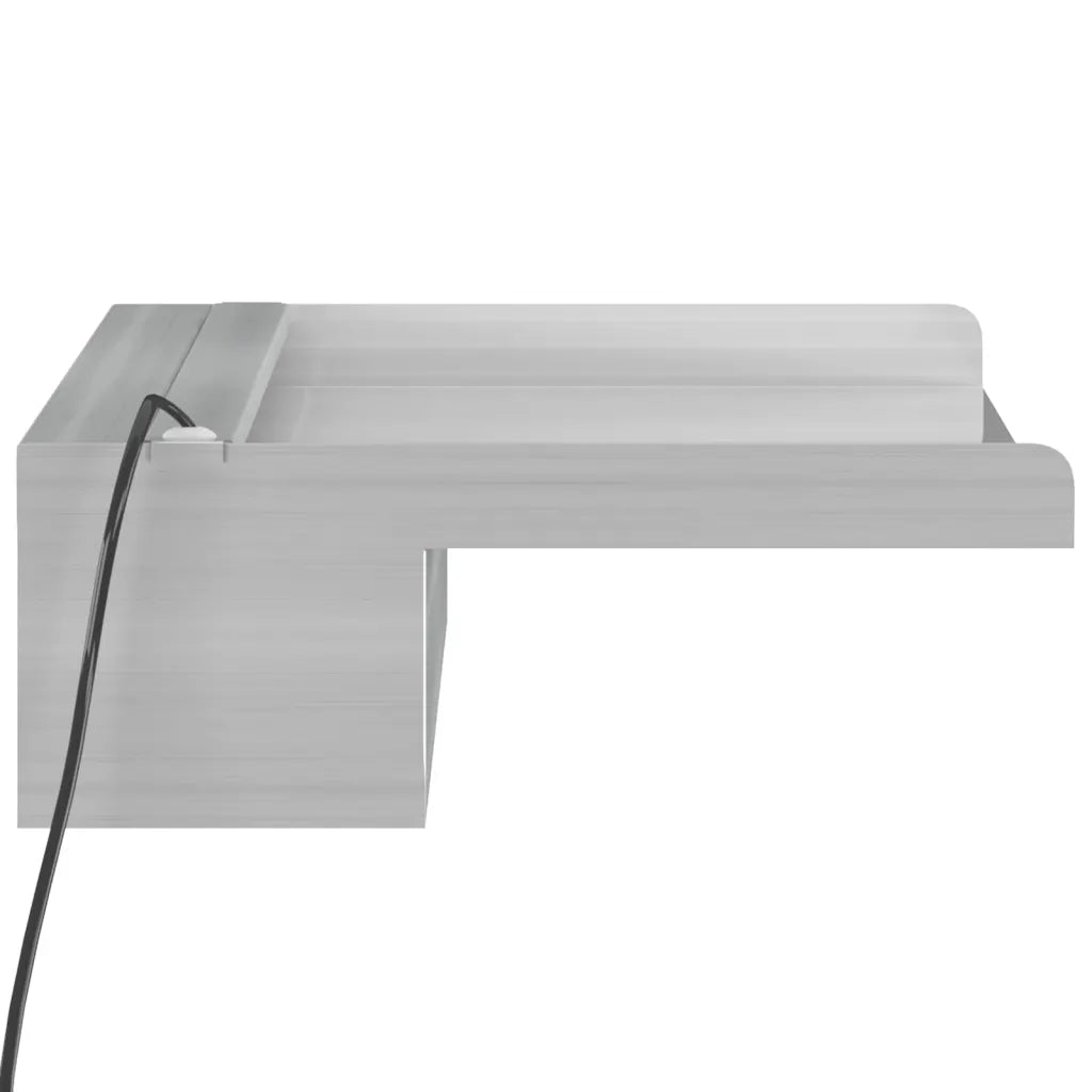 Cascata com LEDs RGB 45 cm aço inoxidável