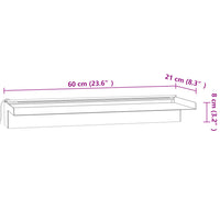 Cascata com LEDs RGB 60 cm aço inoxidável