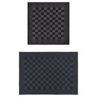 Conjunto de panos de cozinha 10 pcs algodão preto e cinzento