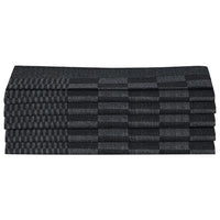 Conjunto de panos de cozinha 10 pcs algodão preto e cinzento