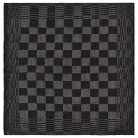 Conjunto de panos de cozinha 10 pcs algodão preto e cinzento