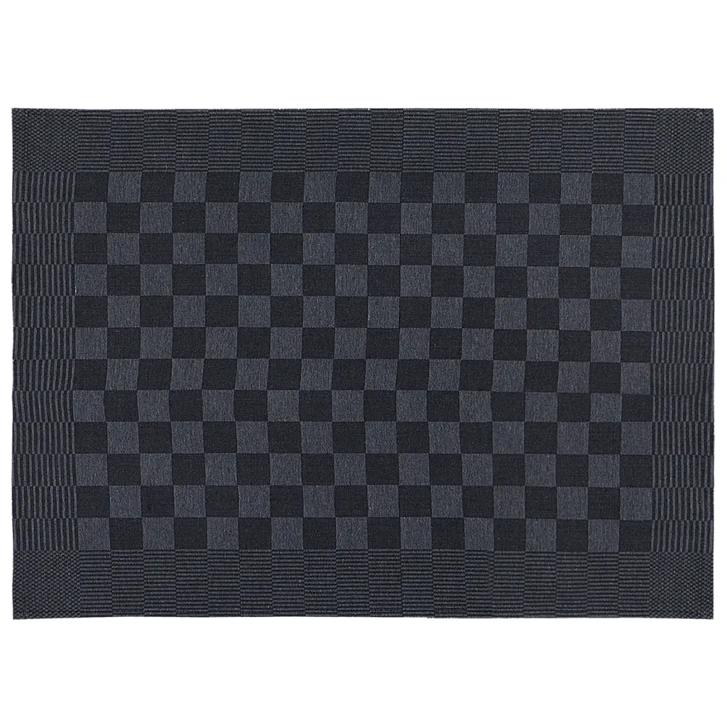 Conjunto de panos de cozinha 20 pcs algodão preto e cinzento