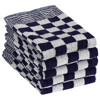 Conjunto de panos de cozinha 10 pcs algodão azul e branco