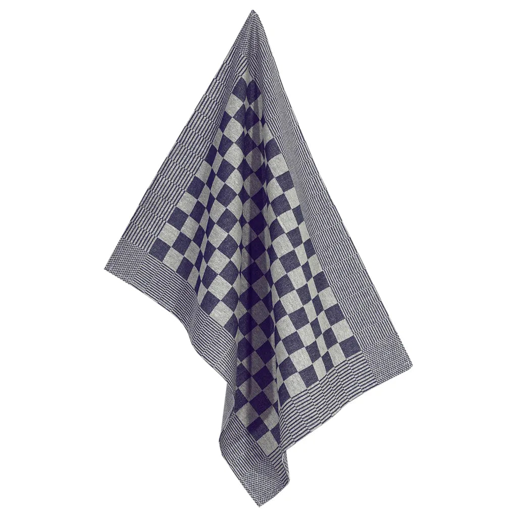 Conjunto de panos de cozinha 10 pcs algodão azul e branco