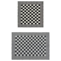 Conjunto de panos de cozinha 10 pcs algodão preto e branco