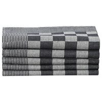 Conjunto de panos de cozinha 10 pcs algodão preto e branco