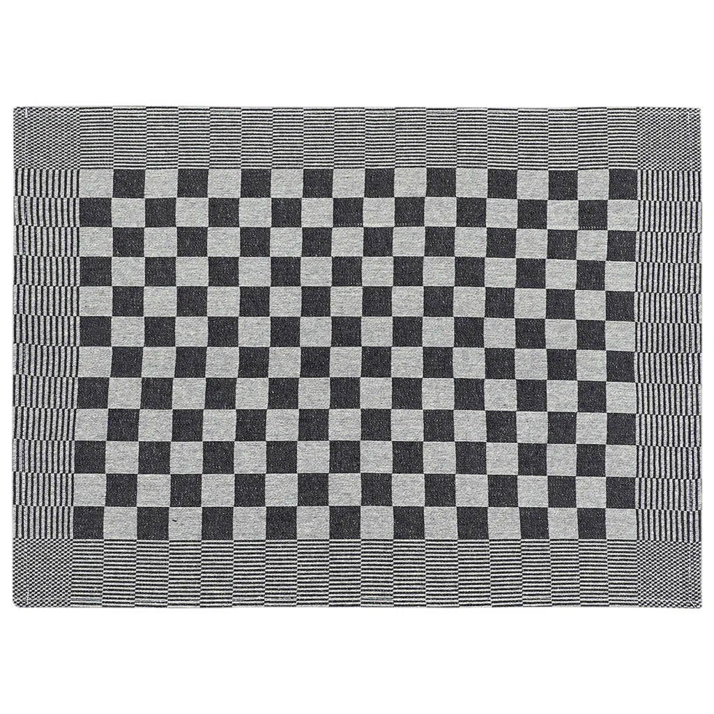 Conjunto de panos de cozinha 10 pcs algodão preto e branco