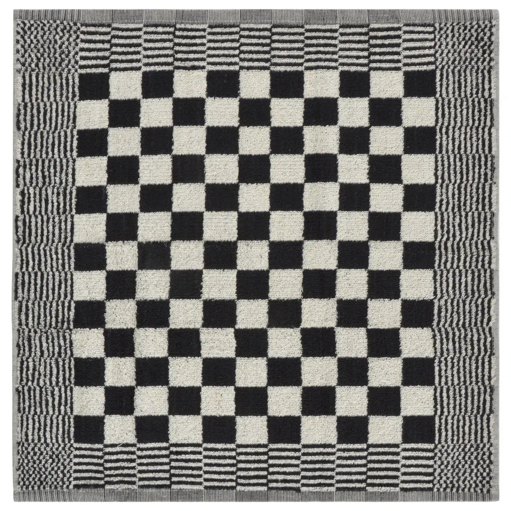 Conjunto de panos de cozinha 10 pcs algodão preto e branco