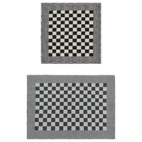 Conjunto de panos de cozinha 20 pcs algodão preto e branco