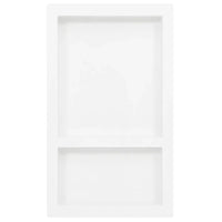 Habitáculo chuveiro c/ 2 compartim. 41x69x9 cm branco brilhante