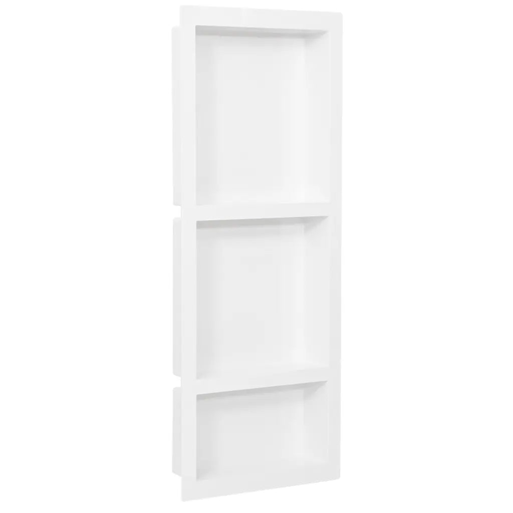 Habitáculo chuveiro c/ 3 compartim. 41x99x9 cm branco brilhante