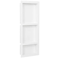 Habitáculo chuveiro c/ 3 compartim. 41x99x9 cm branco brilhante
