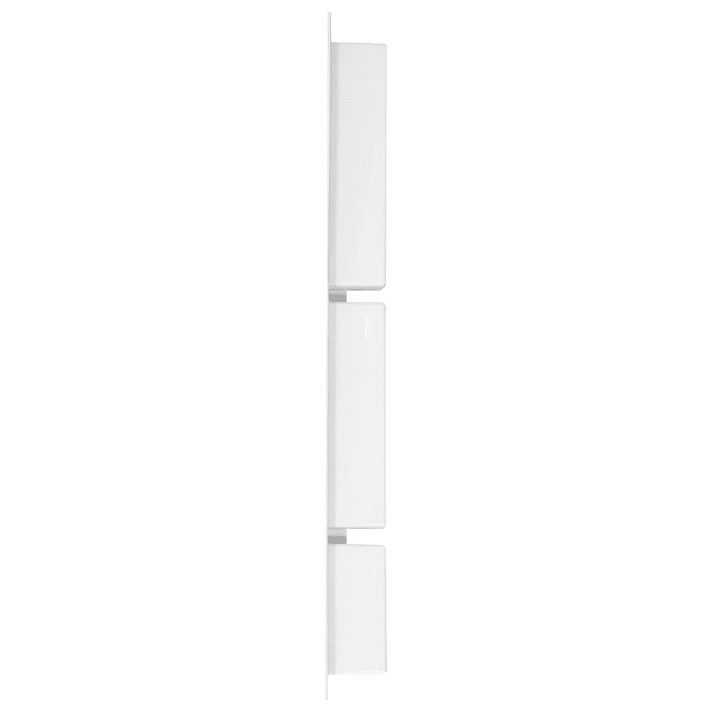 Habitáculo chuveiro c/ 3 compartim. 41x99x9 cm branco brilhante