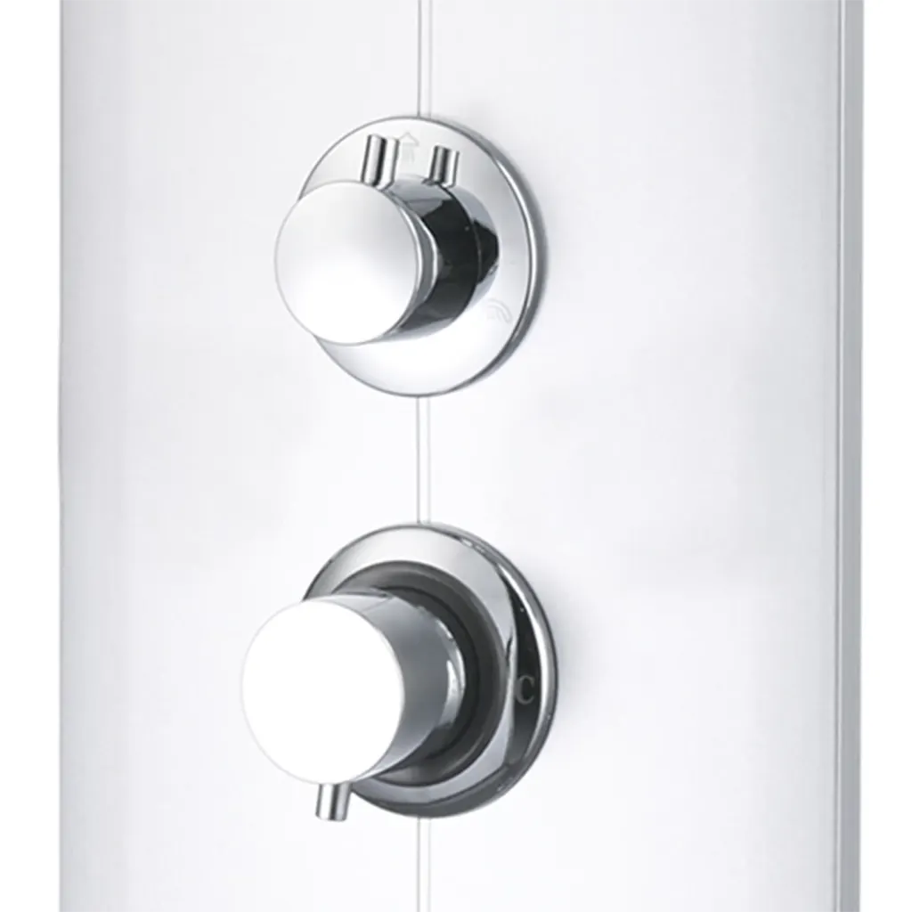 Coluna de duche 25x43x110 cm prateado