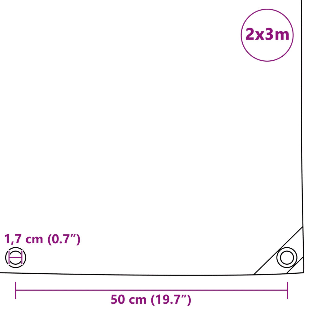 Lona 650 g/m² 2x3 m