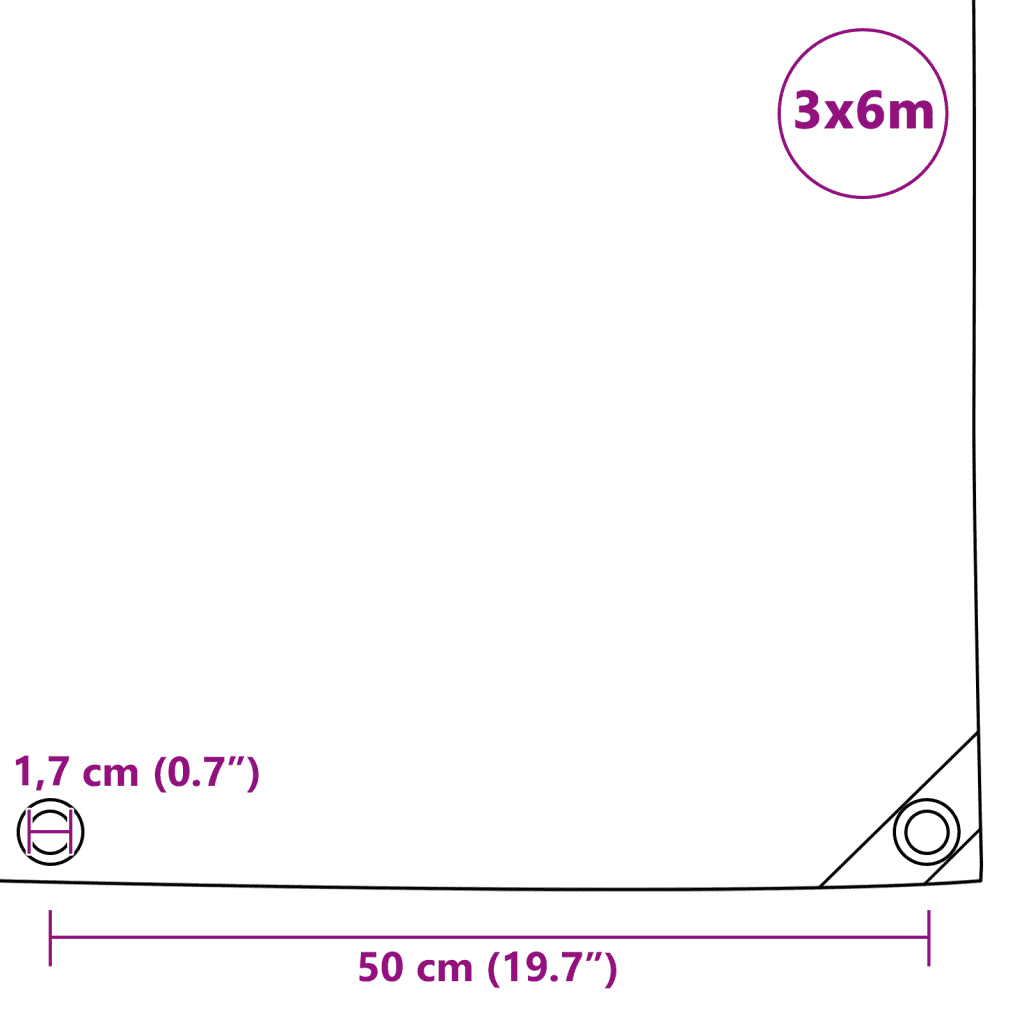 Lona 650 g/m² 3x6 m