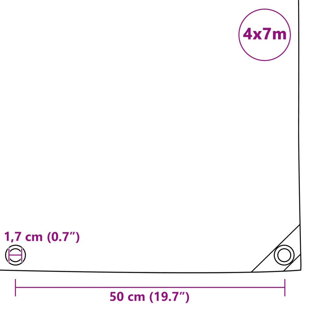 Lona 650 g/m² 4x7 m