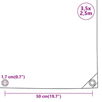 Lona 650 g/m² 3,5x2,5 m