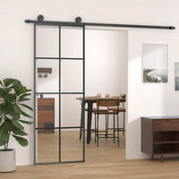 Porta deslizante 76x205 cm vidro ESG e alumínio