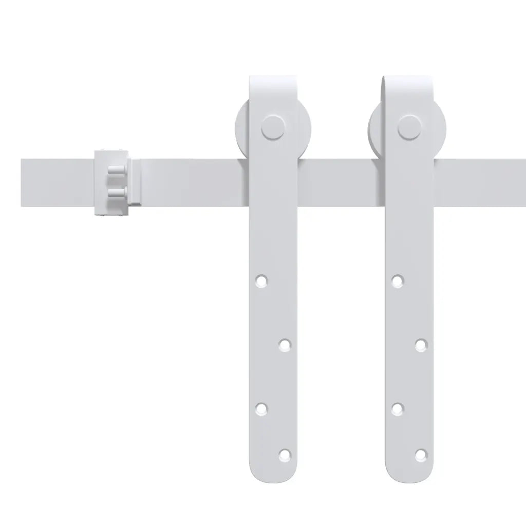Mini kit para armário deslizante aço carbono  branco