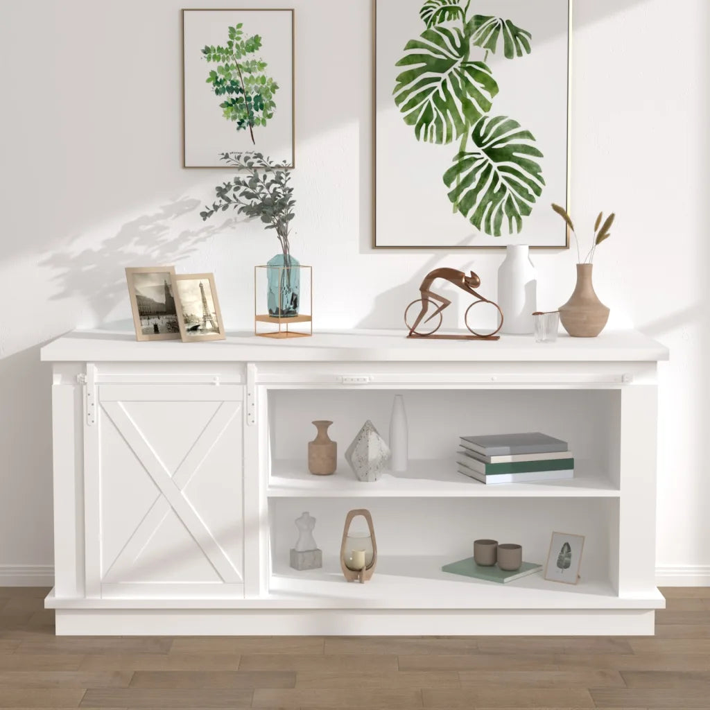 Mini kit para armário deslizante aço carbono  branco