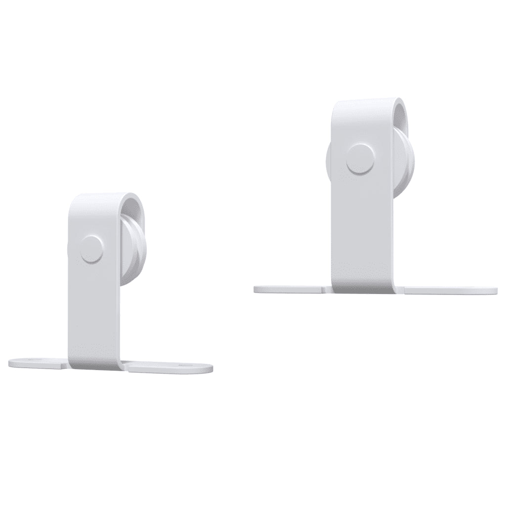 Mini kit para armário deslizante aço carbono  branco
