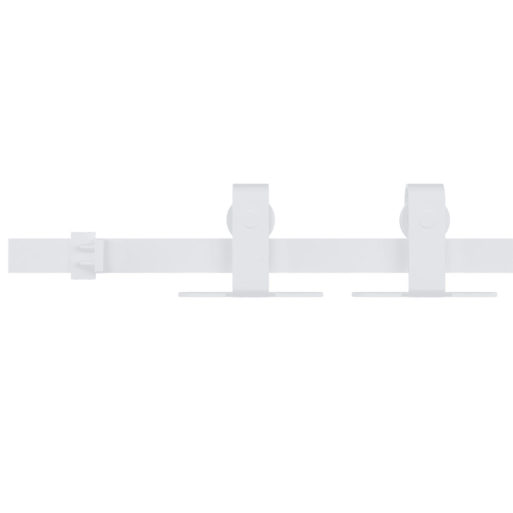 Mini kit para armário deslizante aço carbono  branco