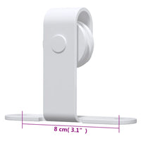 Mini kit para armário deslizante aço carbono  branco