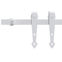 Mini kit para armário deslizante aço carbono  branco