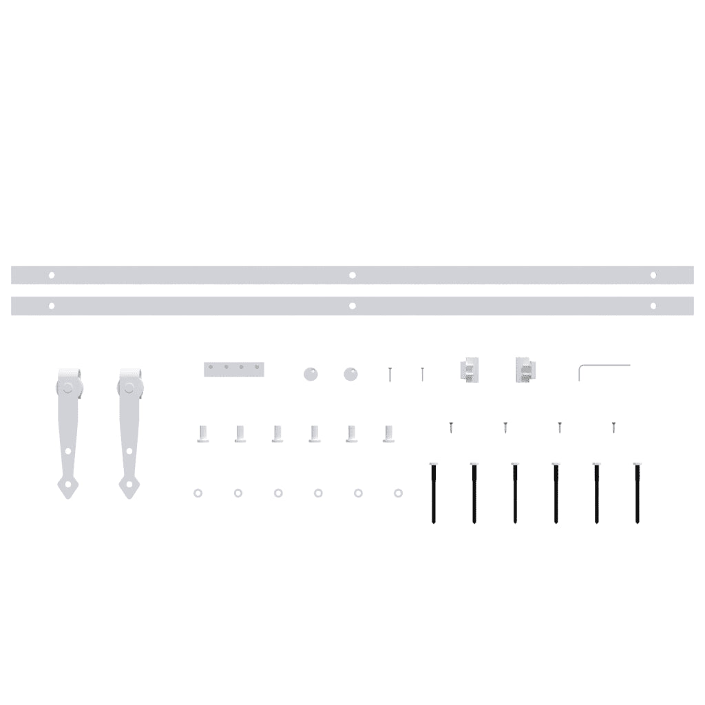 Mini kit para armário deslizante aço carbono  branco