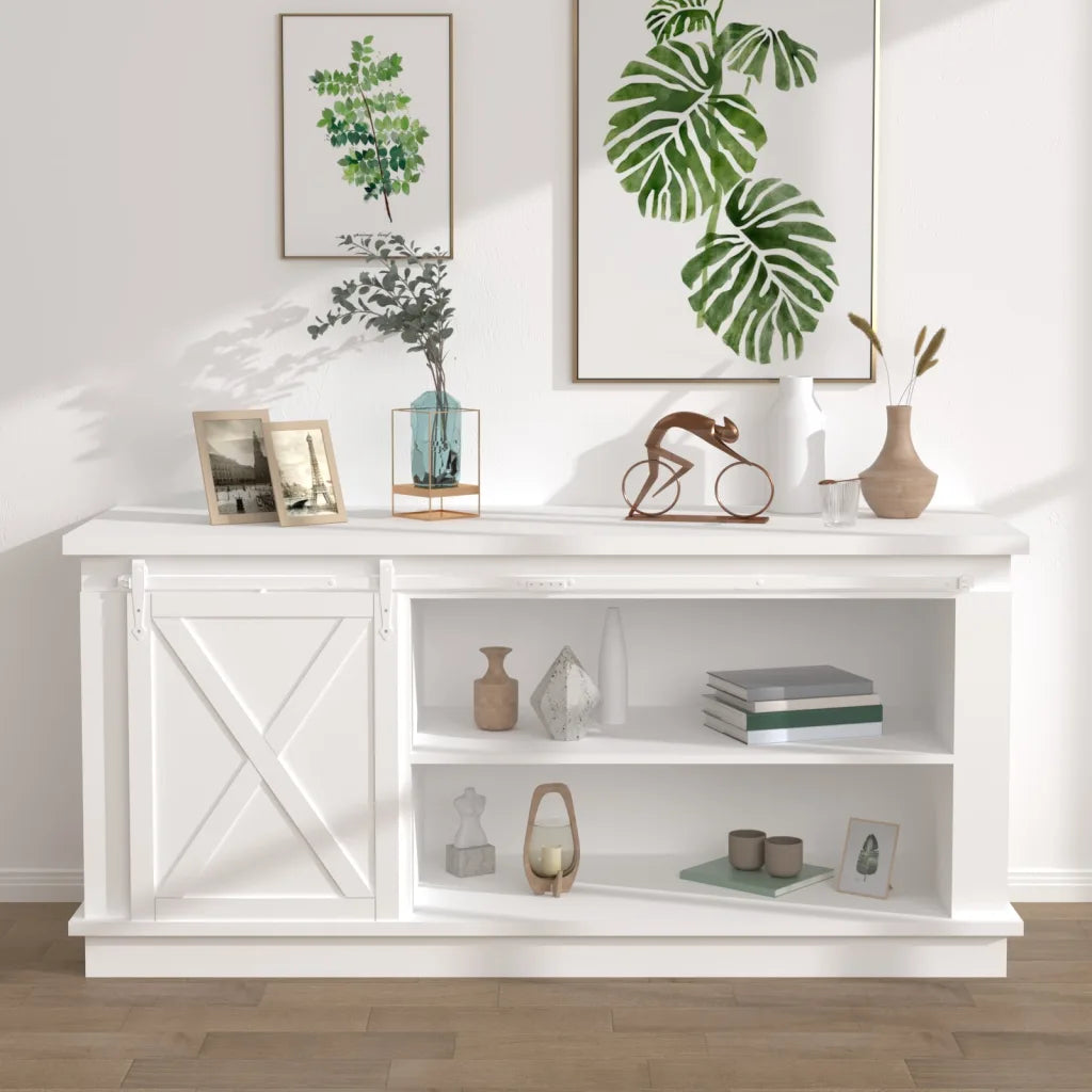 Mini kit para armário deslizante aço carbono  branco