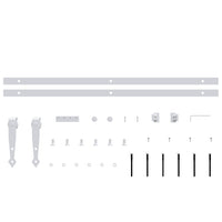 Mini kit para armário deslizante aço carbono  branco