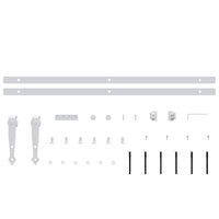 Mini kit para armário deslizante aço carbono  branco