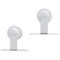 Kit de ferragens para porta deslizante  aço branco