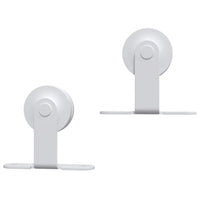 Kit de ferragens para porta deslizante  aço branco