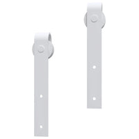 Kit de ferragens para porta deslizante  aço branco