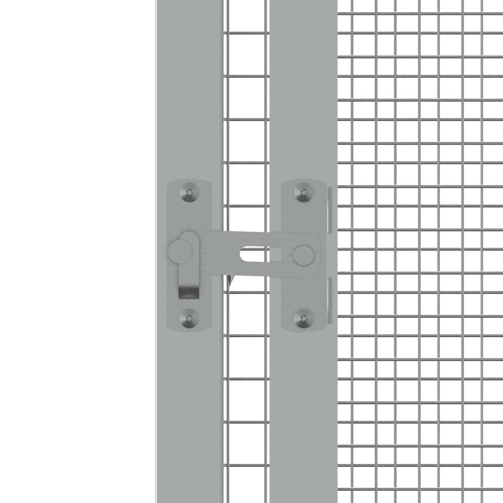 vidaXL Gaiola p/ pássaros 111x107x211,5 cm aço galvanizado antracite